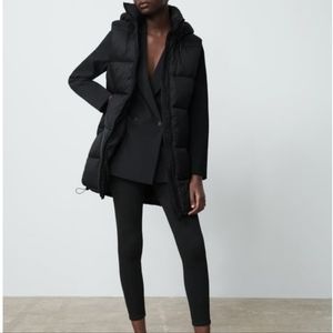 Zara puffy vest with hood